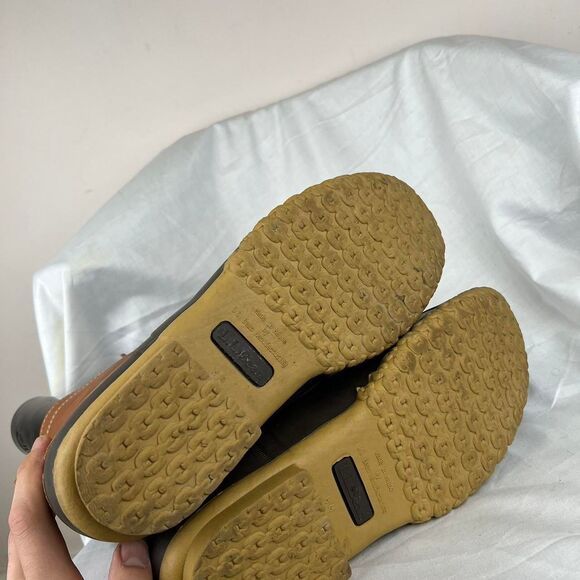 L.L.Bean Men's Bean Boots Duck Hunting Field Tan Brown Leather Size 10 M - Picture 7 of 8